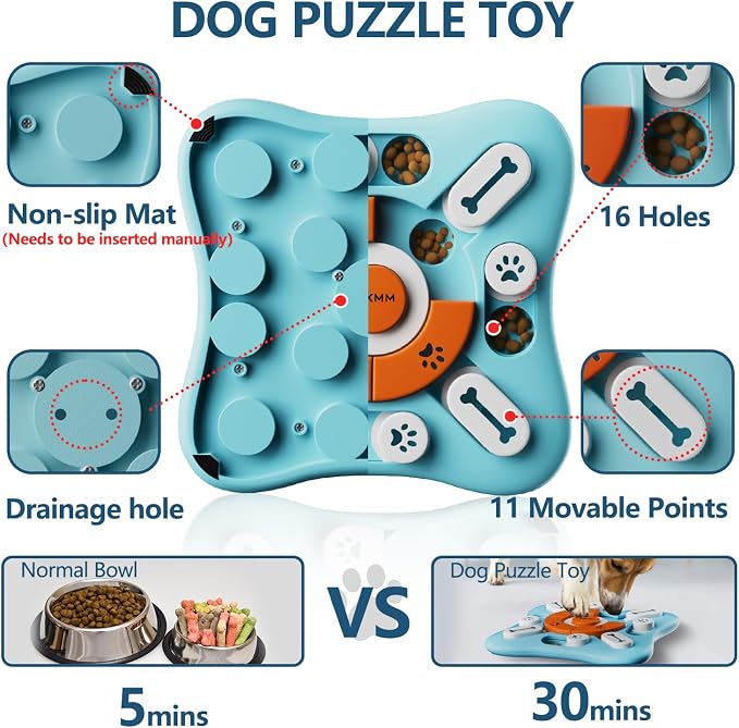 Dog Treat Puzzle Toys for IQ Training&Mental Stimulating