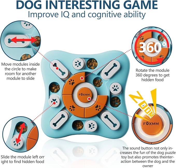 Dog Treat Puzzle Toys for IQ Training&Mental Stimulating