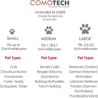 Dog Paw Cleaner for Dogs & Cats - Includes 1 Portable Paw Washer, 1 Bath Brush, 2 Dog Toothbrushes and 3 Absorbent Towels